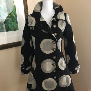 DESIGUAL DESIGNER BLACK SILVER COAT